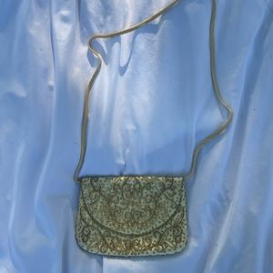 Gold beaded bag